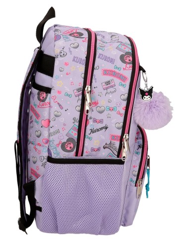 MOCHILA ADAP. 44CM 2C. KUROMI RETROPOP